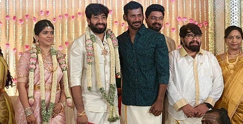 இயக்குநர் ஆதிக் ரவிச்சந்திரன் - பிரபு மகள் ஐஸ்வர்யா திருமணம்: பிரபலங்கள் வாழ்த்து