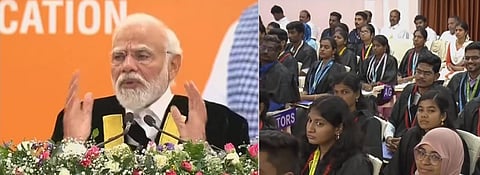 “புதியதோர் உலகம் செய்வோம்” - பாரதிதாசன் பல்கலை.யில் பிரதமர் மோடி உரை