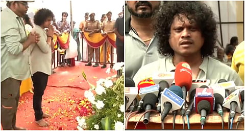 “பசியென வருவோருக்கு என் அலுவலகத்தில் தினமும் மதிய உணவு” - விஜயகாந்த் நினைவிடத்தில் நடிகர் புகழ் அறிவிப்பு