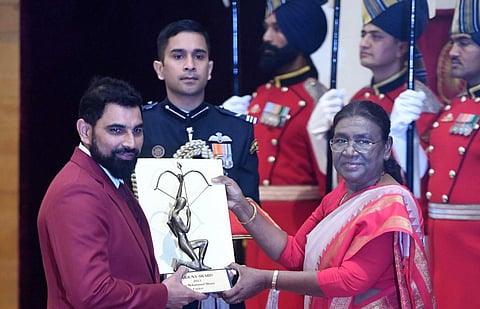 முகம்மது ஷமி உள்பட 17 பேருக்கு அர்ஜுனா விருது - குடியரசுத் தலைவர் வழங்கினார்
