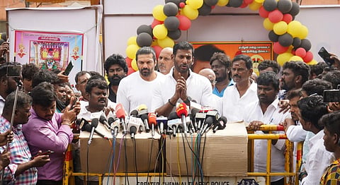 நடிகர் சங்க கட்டிடத்துக்கு விஜயகாந்த் பெயர்: விஷால் தகவல்