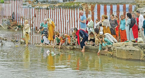 நெல்லையப்பர், குறுக்குத்துறை கோயிலில் எஸ்டோனியா நாட்டினர் வழிபாடு