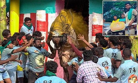 சிறந்த காளை ‘சின்னக்கருப்பு’, சிறந்த வீரர் பிரபாகரனுக்கு கார் பரிசு - பாலமேடு ஜல்லிக்கட்டுப் போட்டியில் 49 பேர் காயம்
