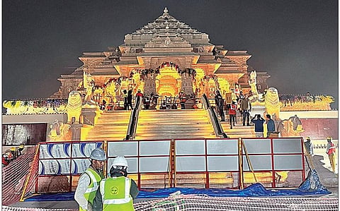 ராமர் கோயில் திறப்பு விழாவை ஒட்டி அயோத்தியில் 3 அடுக்கு பாதுகாப்பு