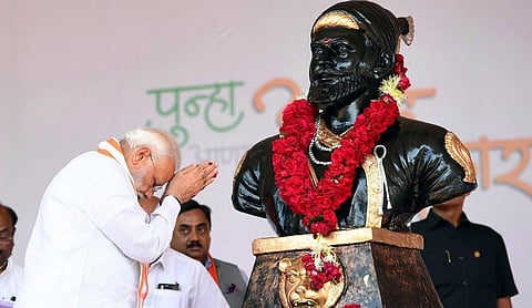 மராட்டிய மன்னர் சத்ரபதி சிவாஜியைப் போலவே 11 நாள் விரதம் இருந்த பிரதமர் நரேந்திர மோடி