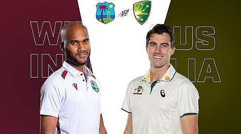 AUS vs WI 2-வது டெஸ்ட் | மேற்கு இந்தியத் தீவுகள் 266 ரன்கள் சேர்ப்பு