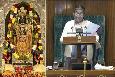 “பல நூற்றாண்டு கனவு நிறைவேறியது” - ராமர் கோயில் குறித்து நாடாளுமன்றத்தில் குடியரசுத் தலைவர் கருத்து
