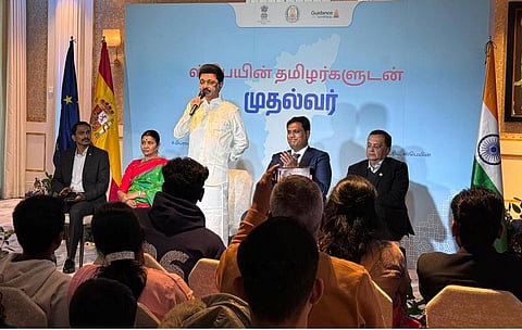 ஸ்பெயினில் நடைபெற்ற  நிகழ்வில் மு.க.ஸ்டாலின்