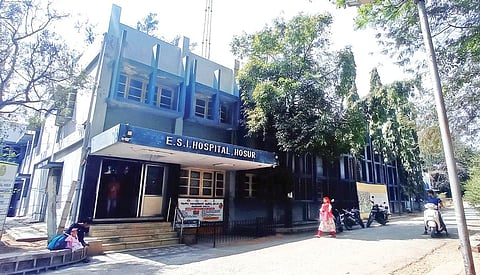 ஓசூர் மூக்காண்டப்பள்ளியில் உள்ள இஎஸ்ஐ மருத்துவமனை.