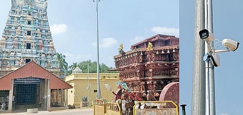 கண்டதேவி தேர் வெள்ளோட்டத்தை கண்காணிக்க சிசிடிவி கேமரா