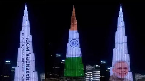 உலகின் மிக உயர்ந்த புர்ஜ் கலீஃபா கட்டிடம்.படம்: பிடிஐ