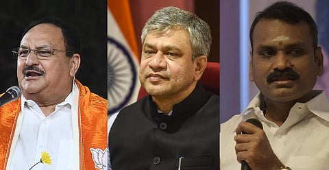 மாநிலங்களவை தேர்தல் பாஜக வேட்பாளர் பட்டியல்: நட்டா, அஷ்வினி வைஷ்ணவ், எல்.முருகன் போட்டி