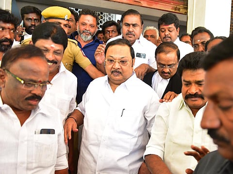 முன்னாள் மத்திய அமைச்சர் மு.க  அழகிரி  - படம்; எஸ். கிருஷ்ணமூர்த்தி