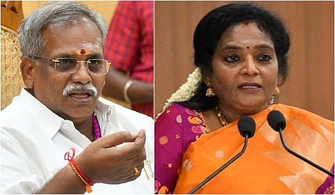 புதுச்சேரி பேரவைத் தலைவர் செல்வம்  | துணை நிலை ஆளுநர் தமிழிசை