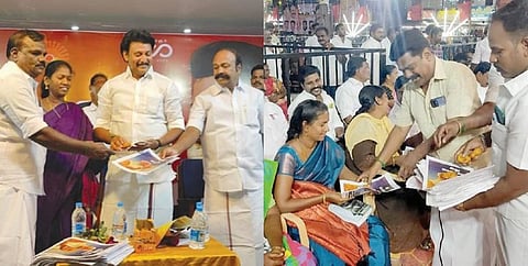 திமுக கூட்டத்தில் பிரதமர் மோடியை கிண்டல் செய்து வடை வழங்கிய அமைச்சர் அன்பில் மகேஸ்!