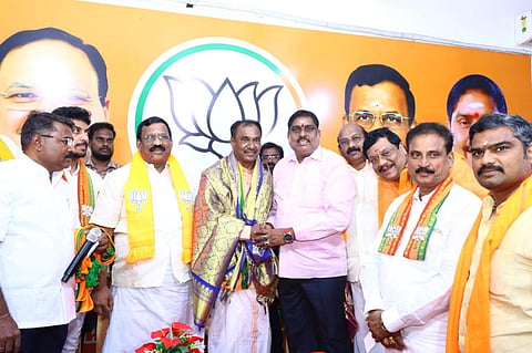 “பதவியை எதிர்பார்த்து சேரவில்லை” - புதுச்சேரி பாஜகவில் இணைந்த முன்னாள் ஐஜி சந்திரன் பேட்டி