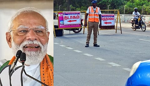 பிரதமர் மோடி வருகை: கோவையில் இன்று போக்குவரத்து மாற்றம்
