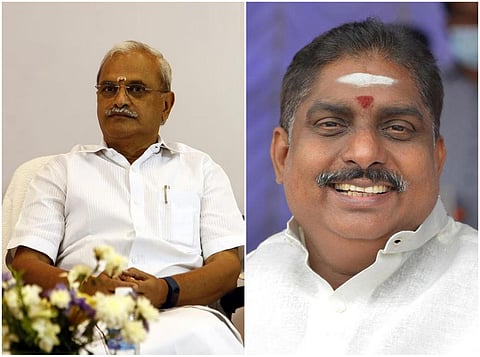 வைத்திலிங்கம் (இடது), நமச்சிவாயம் (வலது)