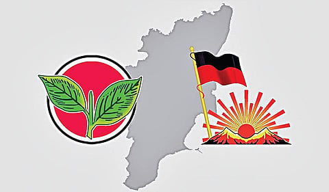 திமுக - அதிமுக இடையே 18 இடங்களில் நேரடி மோதல்