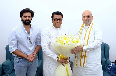 மத்திய உள்துறை அமைச்சர் அமித் ஷாவுடன் ராஜ் தாக்கரே சந்திப்பு.