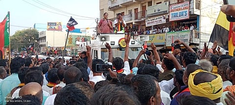 “தமிழகம் போதையில் தள்ளாடுகிறது” - பிரேமலதா விஜயகாந்த் பிரச்சாரம் @ ஓசூர்