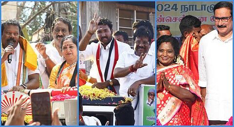தென் சென்னையில் திமுக - அதிமுக - பாஜக இடையே கடும் போட்டி