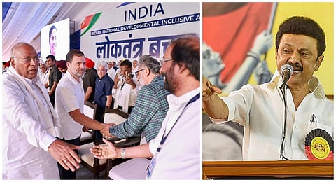 “ஒற்றுமையால் மட்டுமே மோடியை வீழ்த்த முடியும்” - டெல்லி ஆர்ப்பாட்டத்தில் முதல்வர் ஸ்டாலின் உரை வாசிப்பு
