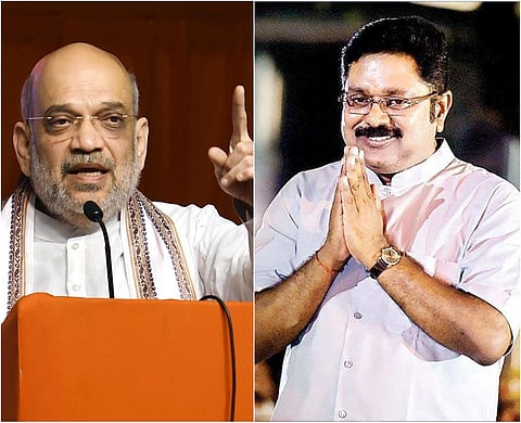 டிடிவி தினகரனுக்கு ஆதரவாக ஓபிஎஸ்ஸின் சொந்த ஊரில் 'ரோடு ஷோ' செல்லும் அமித் ஷா