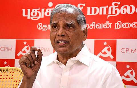 மார்க்சிஸ்ட் கம்யூனிஸ்ட் கட்சியின் தலைமைக் குழு உறுப்பினர் ஜி.ராமகிருஷ்ணன்