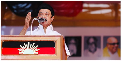 புதுச்சேரியில் நடந்த பிரச்சாரப் பொதுக்கூட்டத்தில் தமிழக முதல்வர் மு.க.ஸ்டாலின் உரையாற்றினார்.