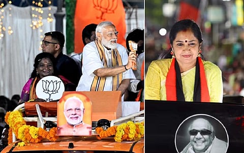தமிழிசை Vs தமிழச்சி தங்கபாண்டியன் - மோடி ‘ரோடு ஷோ’வில் மக்கள் தடுத்து நிறுத்தமா?
