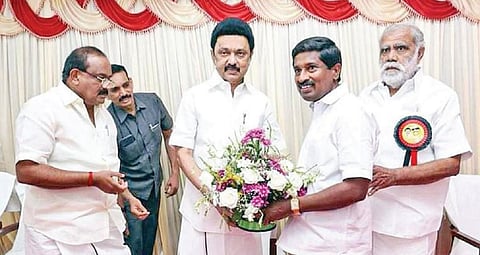 பாமகவில் இருந்து விலகி முதல்வர் ஸ்டாலின் முன்னிலையில் திமுகவில் இணைந்த ஜோதி முத்து.