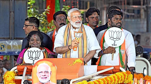 சென்னையில் நடைபெற்ற பிரதமர் ‘ரோடு ஷோ’வில் விதிகளை மீறியதாக வழக்கு பதிவு