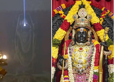 ராம நவமி: அயோத்தி ராமர் நெற்றியில் திலகம் வடிவில் விழவைக்கப்பட்ட சூரிய கதிர்கள்!