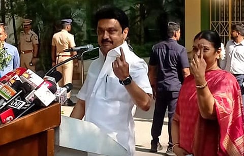 “இந்தியாவுக்கு வெற்றிதான்!” - சென்னையில் வாக்களித்த முதல்வர் ஸ்டாலின் நம்பிக்கை