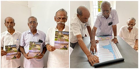 தஞ்சாவூரில் இன்று நிகழாண்டு சாகுபடி தொடர்பாக அரசுக்கான பரிந்துரைகள் குறித்து கையேடுகளை வெளியிட்ட மூத்த வேளாண் வல்லுநர்கள் குழுவினர் | படங்கள்: ஆர்.வெங்கடேஷ்