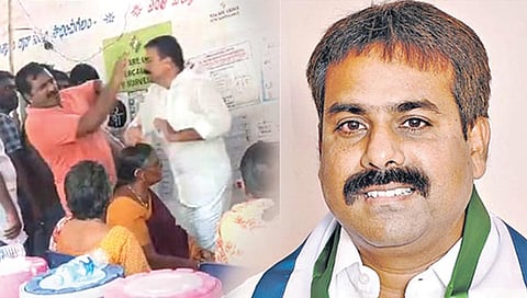 வாக்காளரை கன்னத்தில் அறைந்த ஜெகன் கட்சி வேட்பாளர் மீது வழக்கு