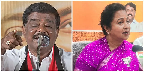 திமுக பிரமுகர் சிவாஜி கிருஷ்ணமூர்த்தி மீது நடிகை ராதிகா போலீஸில் புகார்