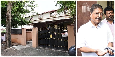கோவையில் உள்ள பாஜக மாநில பொருளாளர் எஸ்.ஆர்.சேகரின் வீட்டில் சிபிசிஐடி போலீஸார் விசாரணை மேற்கொண்டனர் | படங்கள்: ஜெ.மனோகரன்