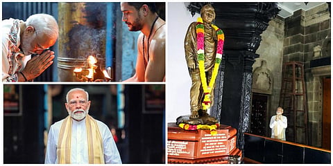 விவேகானந்தர் பாறையில் தியானத்தை தொடங்கினார் பிரதமர் மோடி: முப்படை பாதுகாப்பு வளையத்தில் குமரி!
