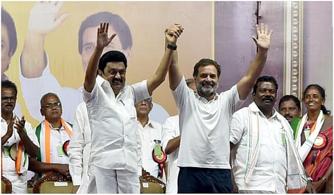 முதல்வர் ஸ்டாலின் , காங்கிரஸ் எம்.பி. ராகுல் காந்தி - கோப்புப் படம்