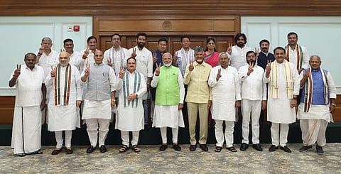 தேசிய ஜனநாயக கூட்டணி தலைவராக மோடி தேர்வு: பாஜகவுக்கு சந்திரபாபு, நிதிஷ் ஆதரவு கடிதம்