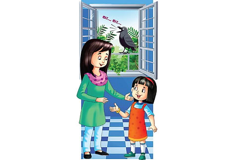 கதை: காகம் கரைந்தால் விருந்தினர் வருவார்களா?