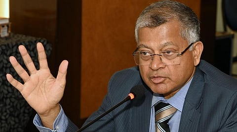 சென்னையில் ஓய்வூதிய நிதி ஒழங்காற்று மற்றும் மேம்பாட்டு ஆணையத்தின் தலைவர்  தீபக் மொகந்தி செய்தியாளர்களைச் சந்தித்தார் | படம்: பிஜாய் கோஷ்