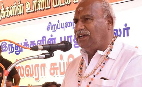 இந்து முன்னணி மாநிலத் தலைவர் காடேஸ்வரா சுப்பிரமணியம் | கோப்புப்  படம்.