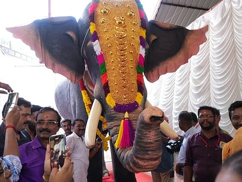 கேரள கோயிலுக்கு இயந்திர யானை: அதா சர்மாவுக்கு ‘பீட்டா’ நன்றி