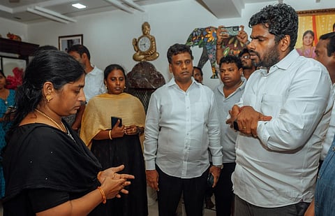 ஆம்ஸ்ட்ராங் குடும்பத்தினருக்கு அண்ணாமலை ஆறுதல்: பட்டியலின மக்களுக்கு எதிராக குற்றங்கள் அதிகரிப்பதாக கருத்து
