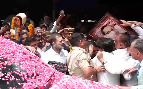 அமித் ஷா குறித்து அவதூறாக பேசியதாக வழக்கு - உ.பி. நீதிமன்றத்தில் ராகுல் காந்தி ஆஜர்