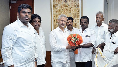 மீனவர் பிரச்சினையில் நிரந்தர தீர்வு வேண்டும்: அண்ணாமலை தலைமையில் வெளியுறவுத் துறை அமைச்சரிடம் மனு