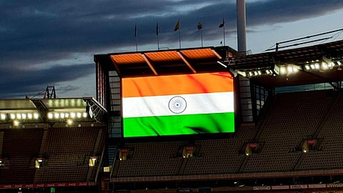 சுதந்திர தினத்தையொட்டி மெல்போர்ன் கிரிக்கெட் மைதானத்தில் உள்ள திரையில் இந்திய தேசியக் கொடி காட்சிப்படுத்தப்பட்டது.